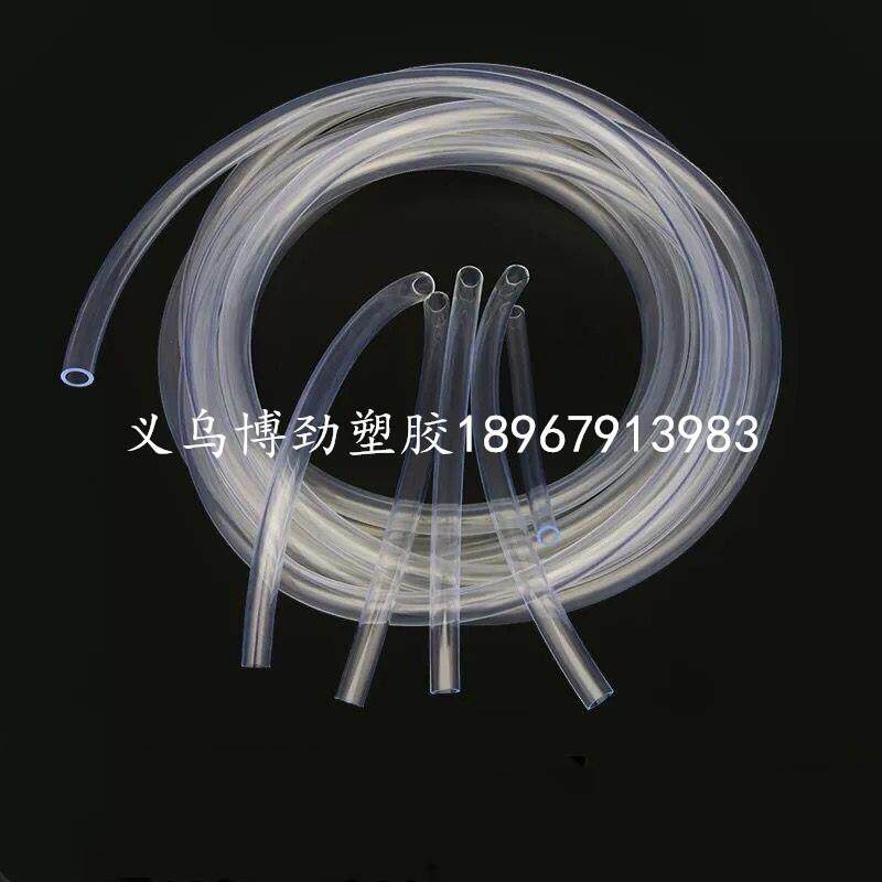 现货PVC透明塑料软管牛筋水平管流体管家用水管透明穿线管
