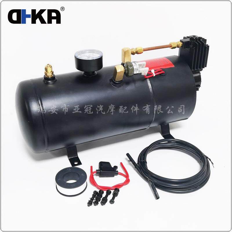 DHKA亚冠-AS174A现货 喇叭改装气泵12V 150psi蓝色3L空气压缩机