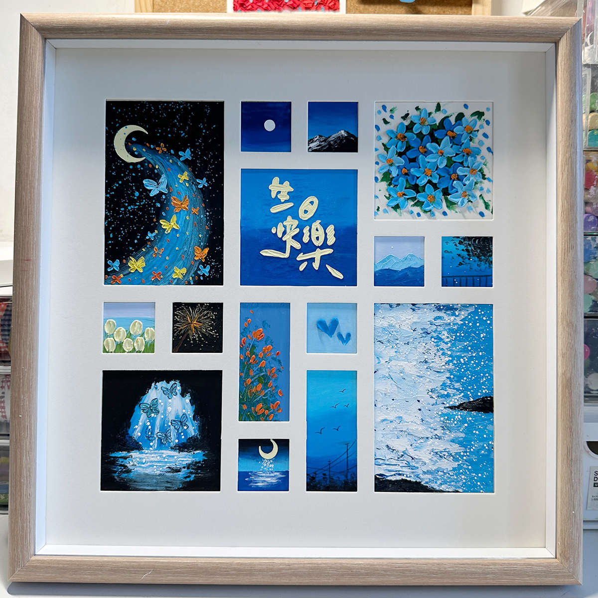生日礼物油画棒画框diy手工礼品送女生全套材料包送闺蜜女朋友