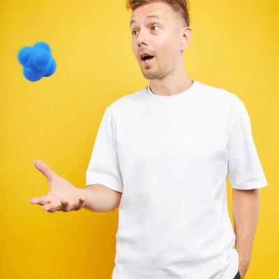 Hexagonal Reaction Balls for Coordination Training Rubber