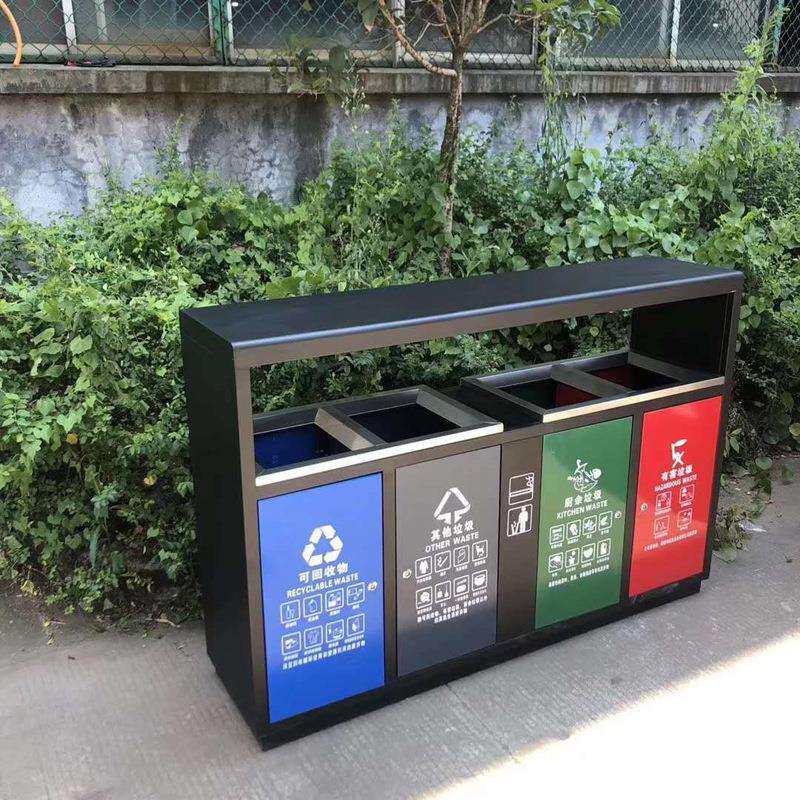 环卫户外垃圾桶户外分类垃圾桶成品垃圾箱现货二分类不锈钢垃圾桶
