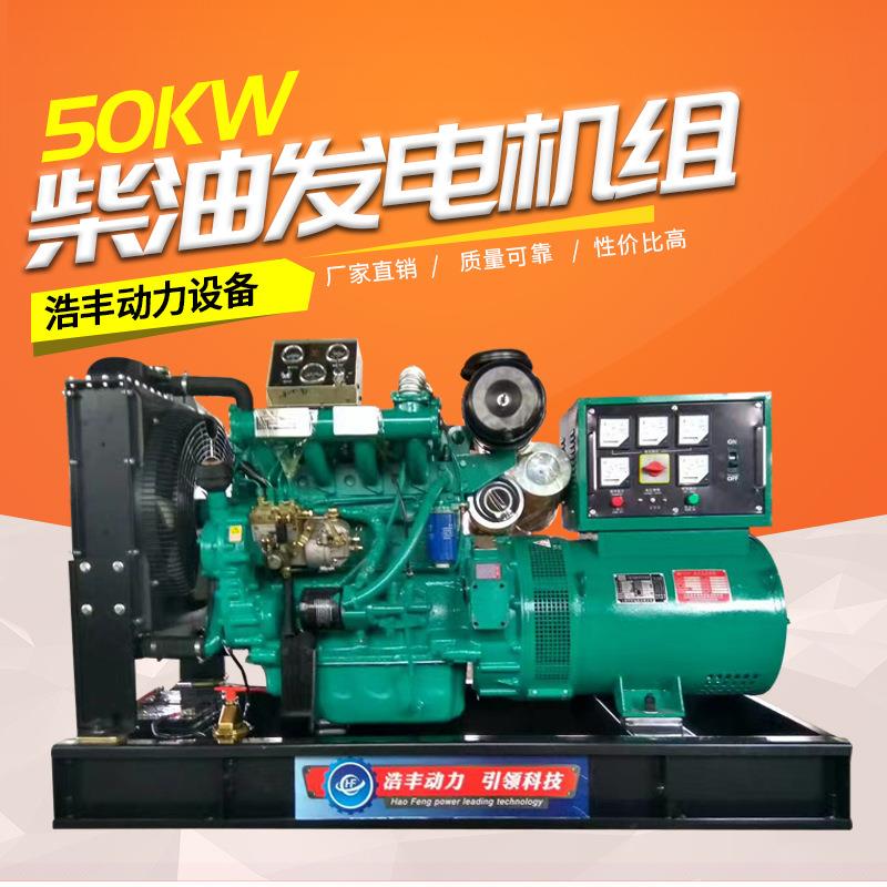 潍坊厂家50kw柴油发电机组 小型应急发电机组养殖场专用备用机组