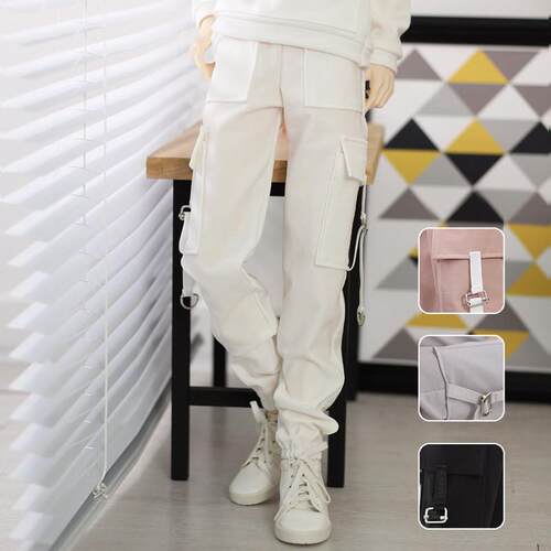 魔咕团子 BJD娃衣75叔壮叔68叔普叔3分4分男黑白粉灰色冲锋裤长裤