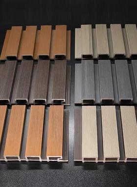 塑ZFD木长城板户外庭院木塑护栏阳台格栅扣板二代共挤木塑吊长顶