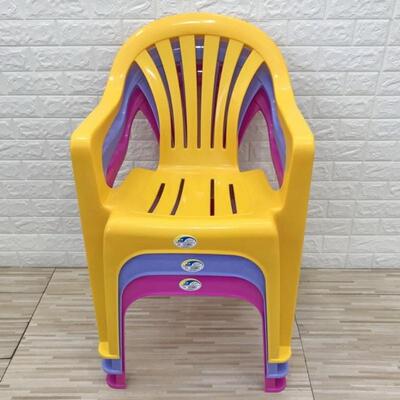 户外沙餐滩休椅夜市闲饭大排店档椅加厚塑料靠背椅家用48号成人扶