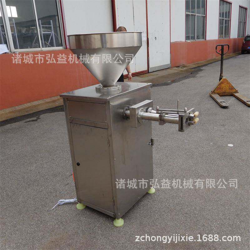 羊肠衣猪肠衣肠类制品灌装成套设备双管不锈钢高速粉肠灌肠机