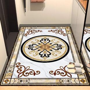 可擦免洗入户门地垫PVC进门脚垫玄关家用防滑皮革地垫可裁剪地垫