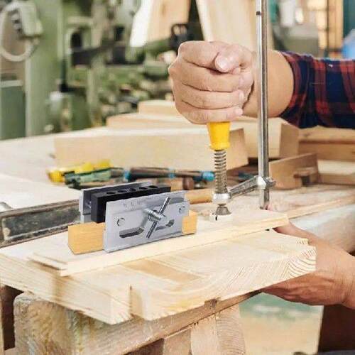 Dowel Jig Self-Centering Drill Dowel Hole Locator Straight