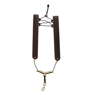 萨克斯背带高档黑色皮质可折叠双肩背带通用脖带萨克斯配件