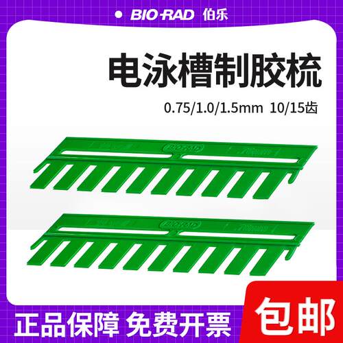 伯乐垂直蛋白电泳制胶梳子电泳加样梳Wb电泳凝胶梳子加样齿梳梳齿