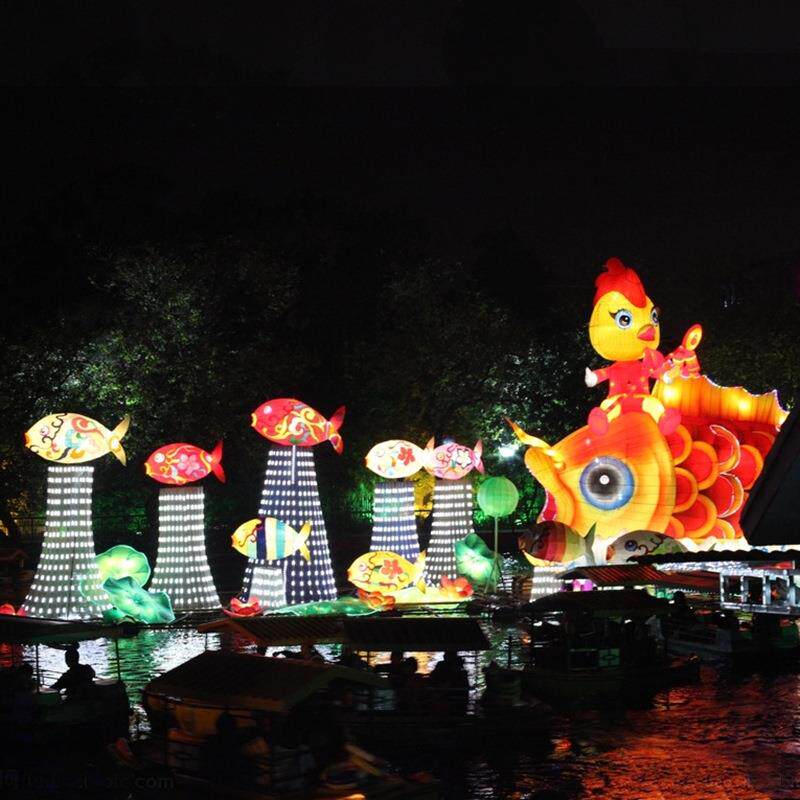 大型节日中国龙拱门花灯造型灯组春节元宵节灯会庙会彩灯道具布置