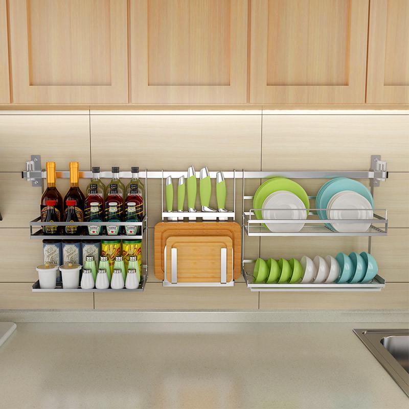 免打孔厨房置物架壁挂窗户窗台收纳碗架沥水架挂件挂杆304不图旭