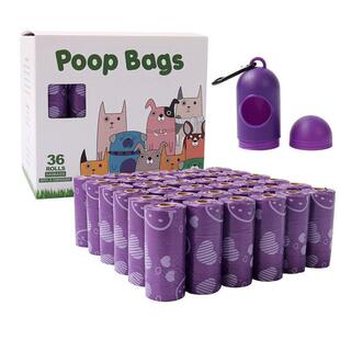 Biodegradable pet waste bags for outdoor dog walks, dog poop