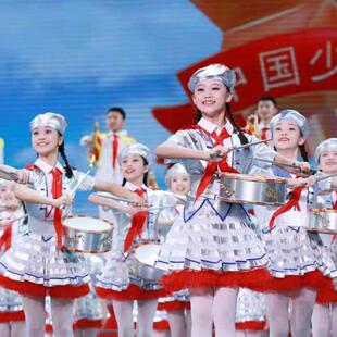 儿童鼓号队表演服幼儿园升旗手仪仗队服中小学生军鼓管乐对演出服