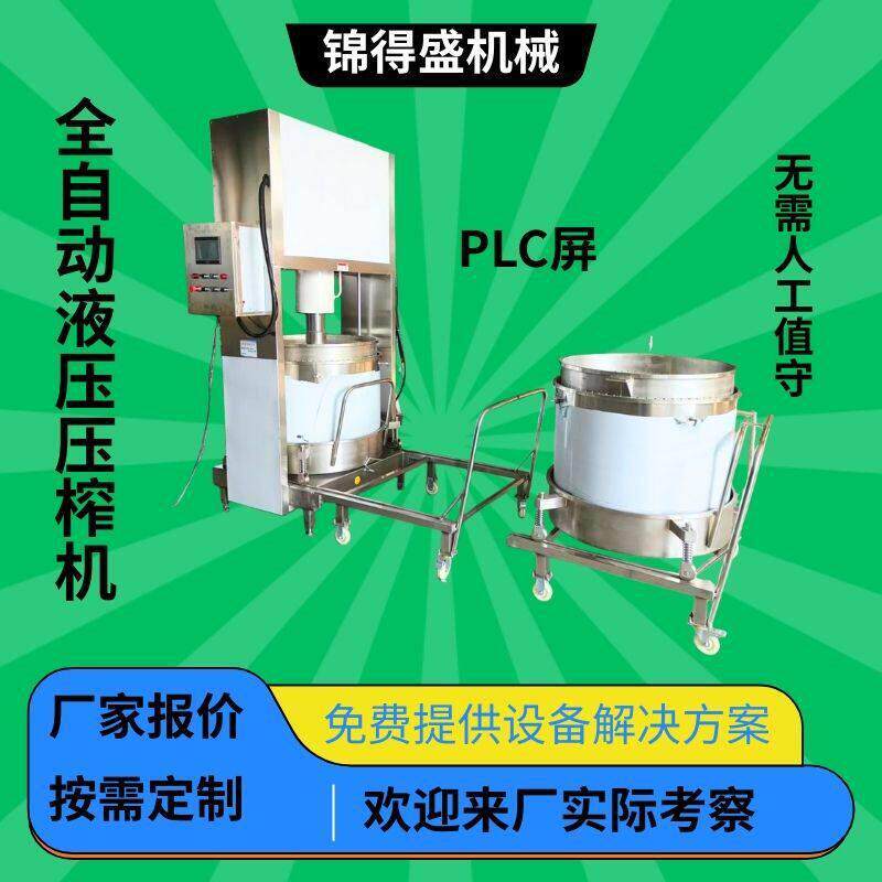 PLC屏全自动压榨机希腊干噎石膏酸奶加工设备乳清蛋白分离机器厂