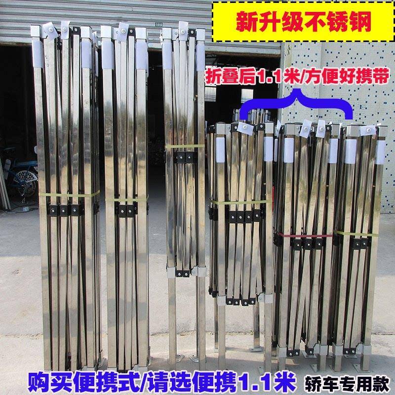 加厚不锈钢帐篷铝合金四脚遮阳棚便携烧烤伸缩大伞户外烧烤棚雨篷
