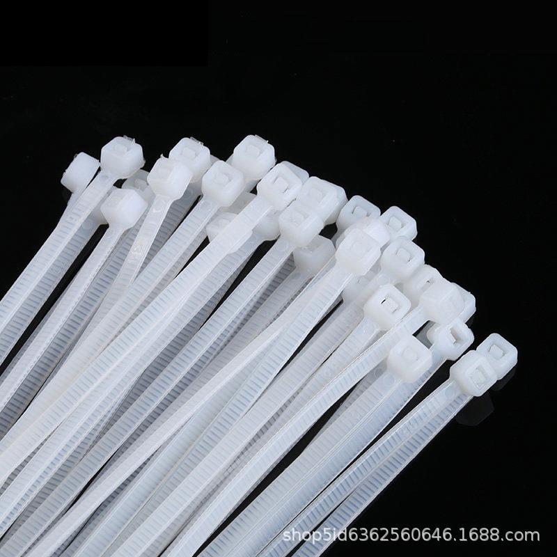 固达VAH尼龙扎带束线带.利自6mm国3标4*300黑色白色锁式塑料扎带