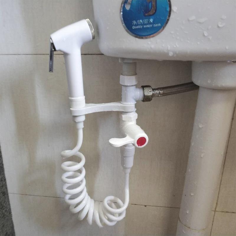 马桶冲洗喷枪蹲便器水箱厕所喷头化妆室高压冲水枪增压洗手间伴侣