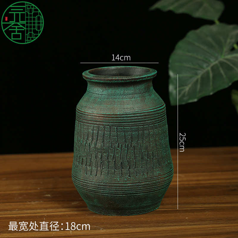 复古陶盆粗花瓶园仿古中土水培特大号舍落地厂家直销复古中式陶罐