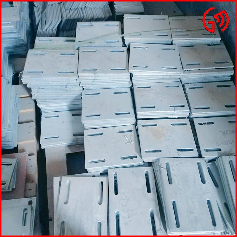 钢板镀锌板铁板预埋板铁板底座订制激光切割加工碳钢板护栏幕墙配