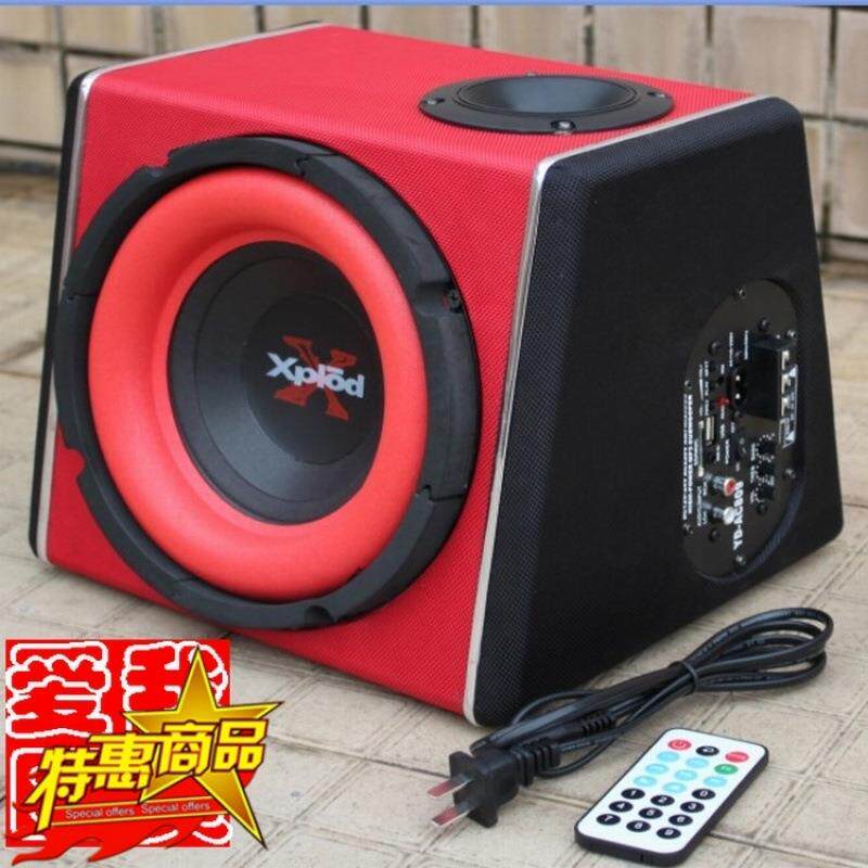8寸880W汽车低音炮音响有源蓝牙收音12V220V24V车载低音炮