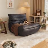 毛虫毛沙发客厅网室NHIJ红榻榻米懒单人阳台卧人休闲沙发椅躺椅