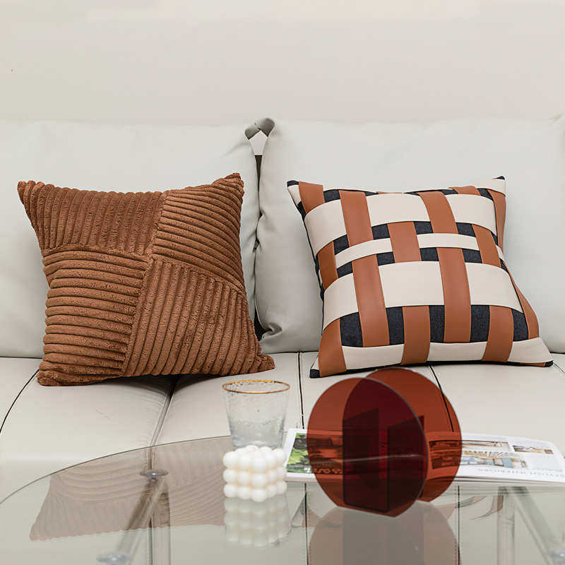 拼接不规则轻现代枕条绒设计沙发包奢套垫靠焦样板房靠枕糖色粗抱,居家布艺,靠垫/抱枕,淘宝优惠券,粉丝福利购,淘宝优惠卷