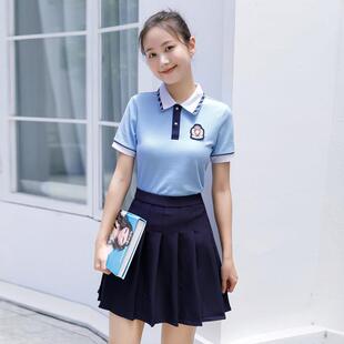 幼儿园老师园服幼师新款夏装T恤短袖教师早教职业培训机构工作服