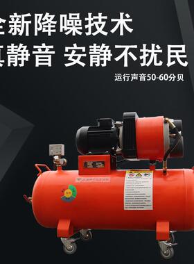 滑片式空压机装雨修燕木工静音汽修打气空泵气压缩KP2.2JY-机220V