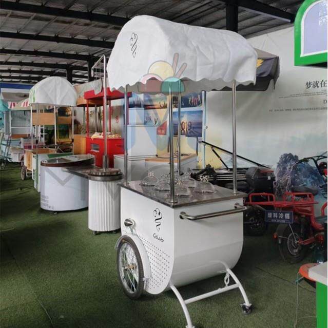 网红餐车冰淇淋移动摆摊车复古景观车造型多功能水吧小吃车