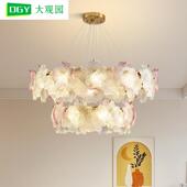 法式 奶油风吊灯轻奢高级感创意大气后现代客厅卧室灯中山灯具413L