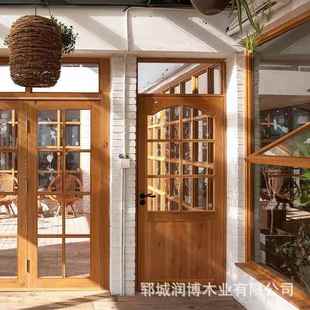 城中式仿古双老式榆木板97单开门酒店墅庭院别大郓门家用室内开门