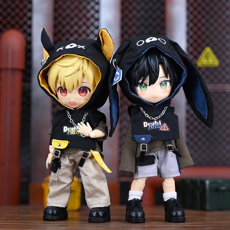OB11娃衣 废土机能风套装 P9 P10 12分娃衣 UFdoll GSC素体酷衣服