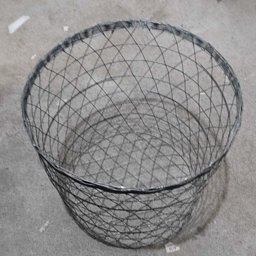农用农具手工编织钢线菜筐西瓜筐菜萝手提篮子新款加固圆形背萝框