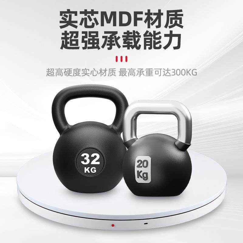 升级版39CM白色电动转盘旋转展示台 饰品珠宝模型充电款拍摄台