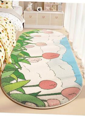 Carpet bedroom bedside blanket plush soft thick floor mat ﻿