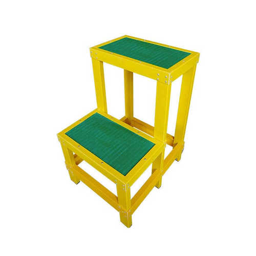 新标准玻璃钢绝缘凳双层60cm电力施工防滑加固电工高低凳绝缘梯
