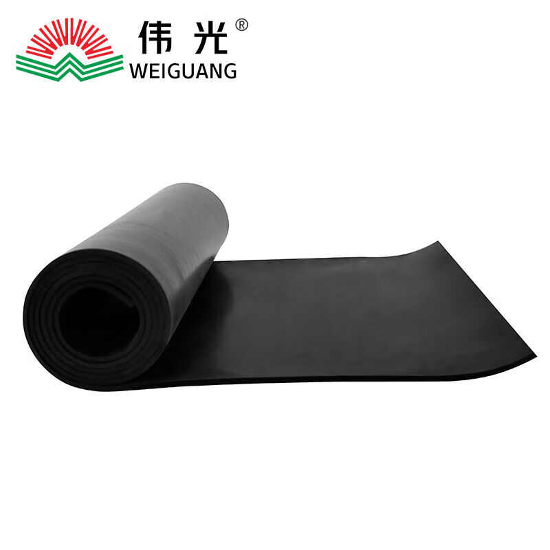 伟光(WEIGUANG*绝缘胶垫2mm5KV1米电厂米10黑色平面绝缘橡胶垫)