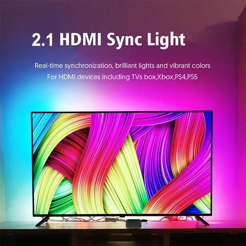 Smart LED HDMI 2.1 Sync ambient Backlight TV Strip Lights