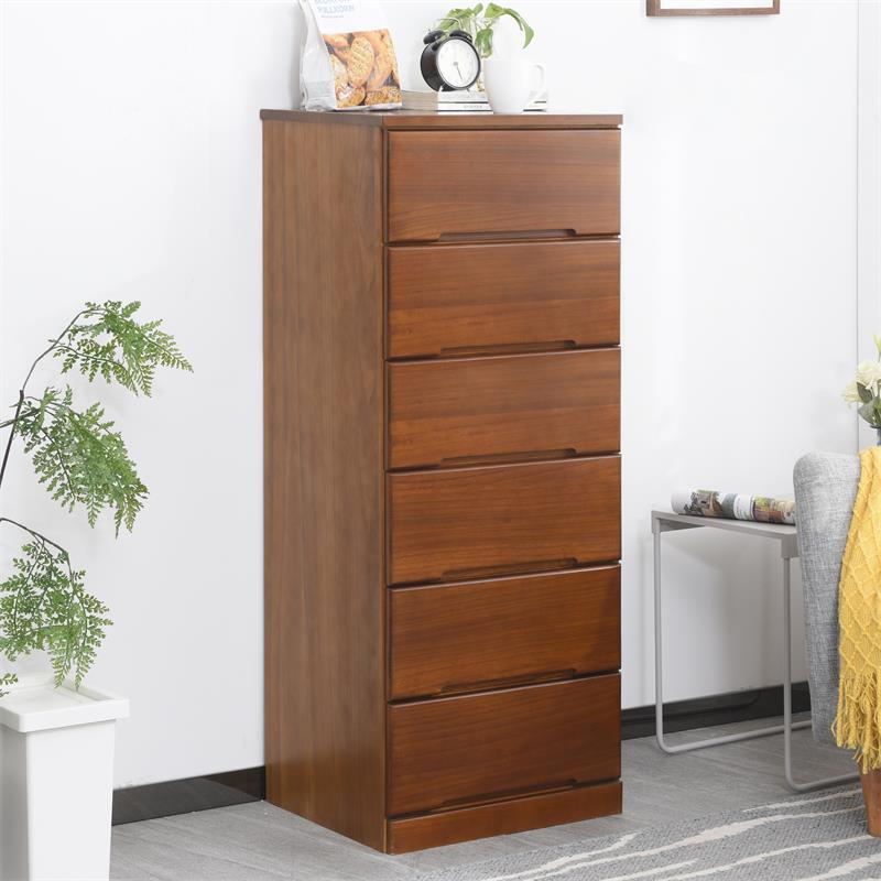 2I五斗柜实木简约现代小斗橱卧室客厅储物柜40cm窄夹缝抽屉式收纳