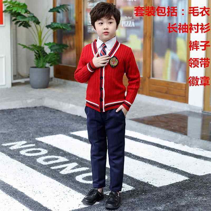 高档儿童合唱服演服中合小学生唱团表演服幼儿园背歌带裤诗朗诵服