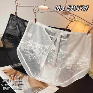 with waist中腰纯棉裆 Sexy underwear the marks lace