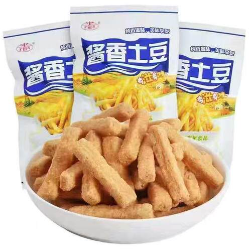 酱香土豆薯条椒盐土豆条8090怀旧膨化休闲 零食大礼包整箱小吃