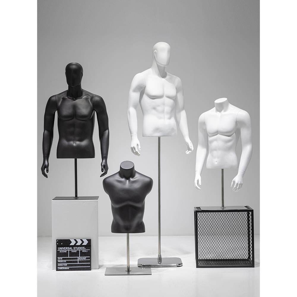 男士服装店半长运动模特道具男士桌模特架服装店全身假人内衣展示