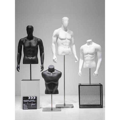 男士服装店半长运动模特道具男士桌模特架服装店全身假人内衣展示