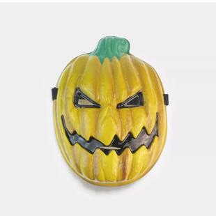 南瓜万圣节全脸塑料面具恐怖鬼节狂欢节南瓜灯搞笑搞怪舞会道具