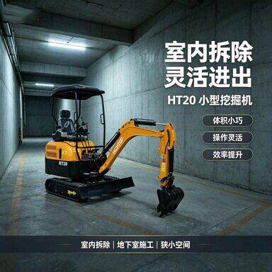 山东厂家直供出口多功能挖掘机HT20型2吨市政家用小型挖掘机