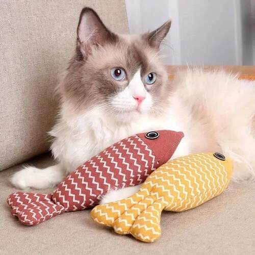 Cats Toys Catnip Toys Soft Linen Interactive Kitten Indoor E