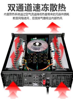 CA2系列纯后级功放机KTV舞台演出音响工程双通道功放带功放舞台级