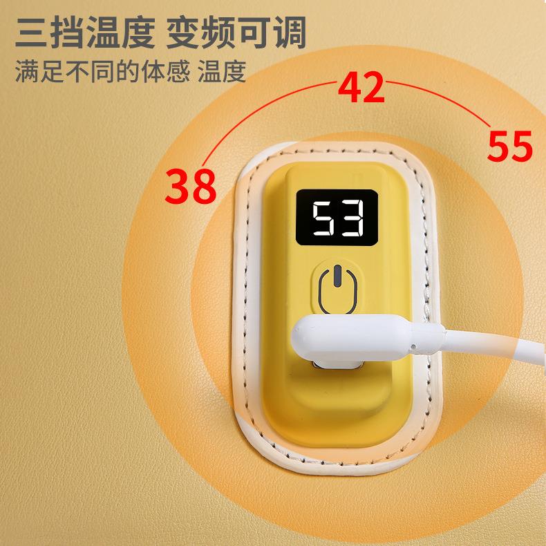 新款直销跨境皮革USB暖脚宝 智能快速升温暖脚神器 冬季办公室电
